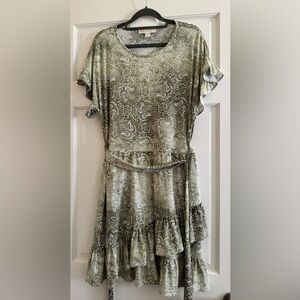 Michael Kors Green Paisley Dress